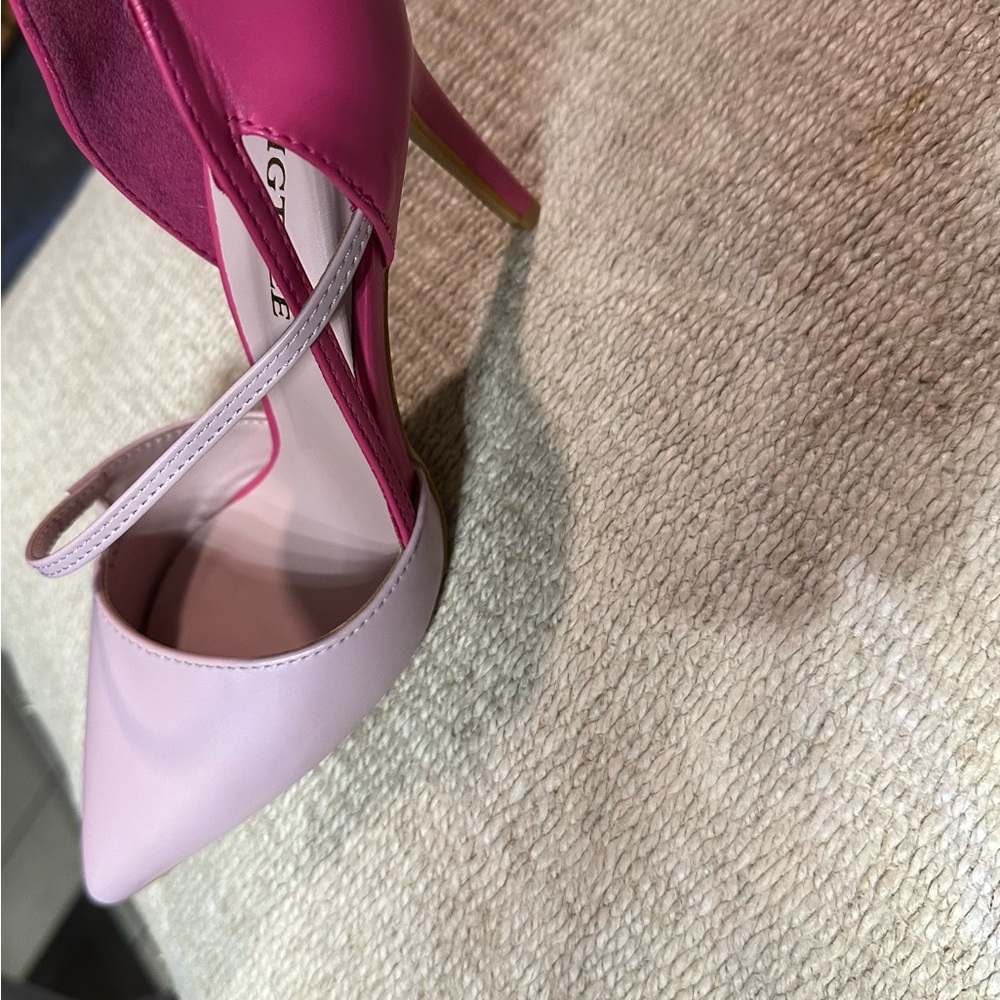 Elegant Two-Tone Pink Women's Heels